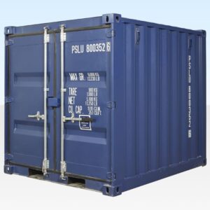 Contentor Marítimo 8 Pés Azul RAL 5013 – Usado Grade A