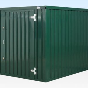 Contentor Armazenamento Desmontável 3 m Verde – Galvanizado – Novo