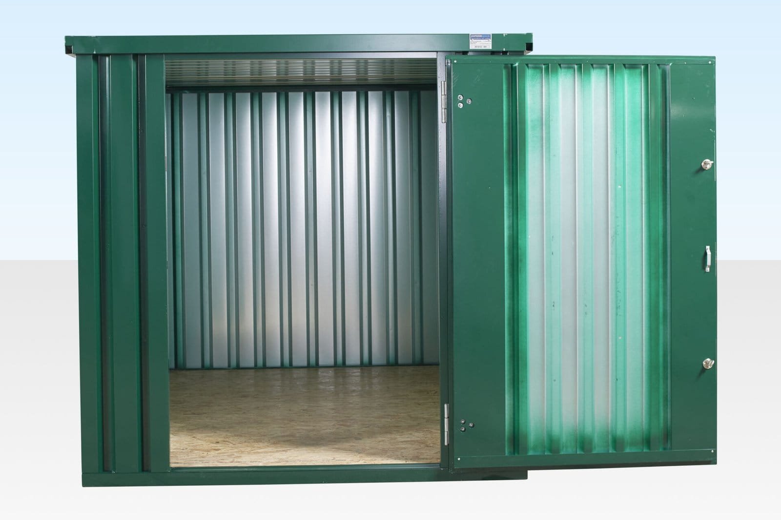 Contentor Armazenamento Desmontável 3 m Verde – Galvanizado – Novo - Image 4
