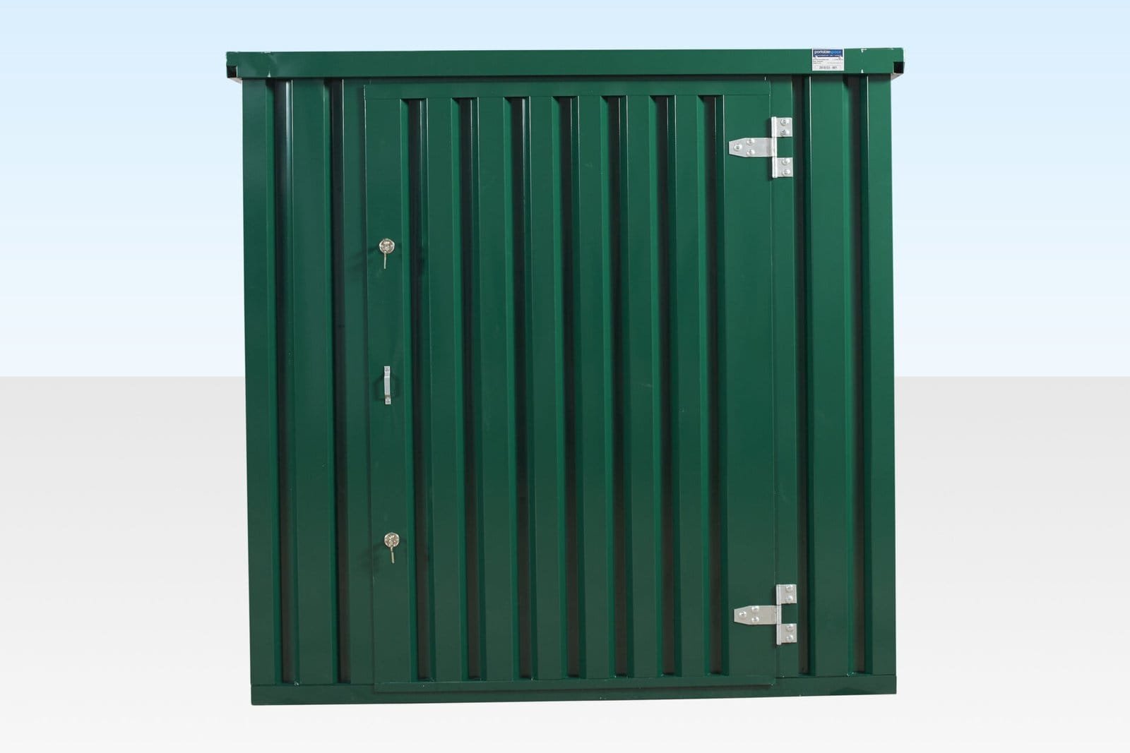 Contentor Armazenamento Desmontável 3 m Verde – Galvanizado – Novo - Image 3