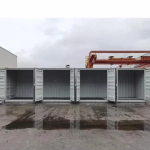 Contentor Marítimo 40 Pés Open Side (12 m) – Branco – Usado Grade A